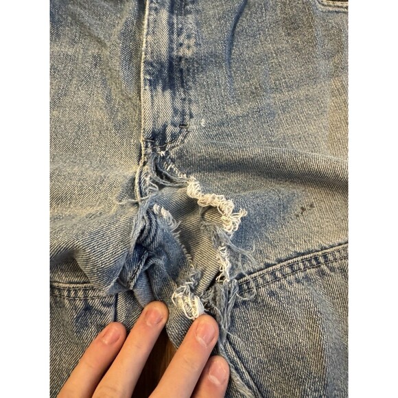 Vintage Dickies Double Knee Carpenter Baggy Jeans Size 36x34 Mens (SEE PICS!) - Picture 4 of 9